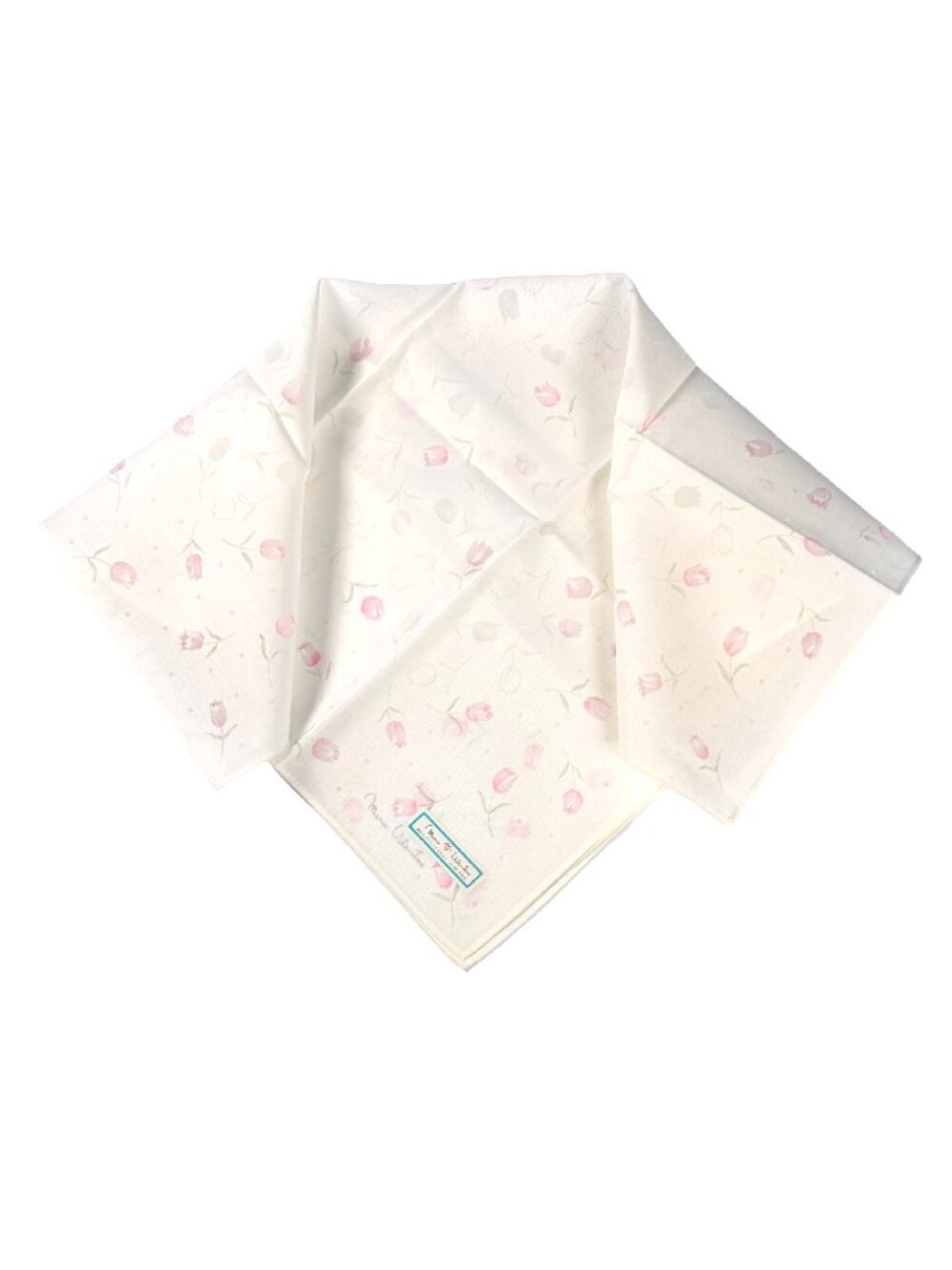 NWT Mario Valentino Floral Scarf Cotton Blend 16.5"